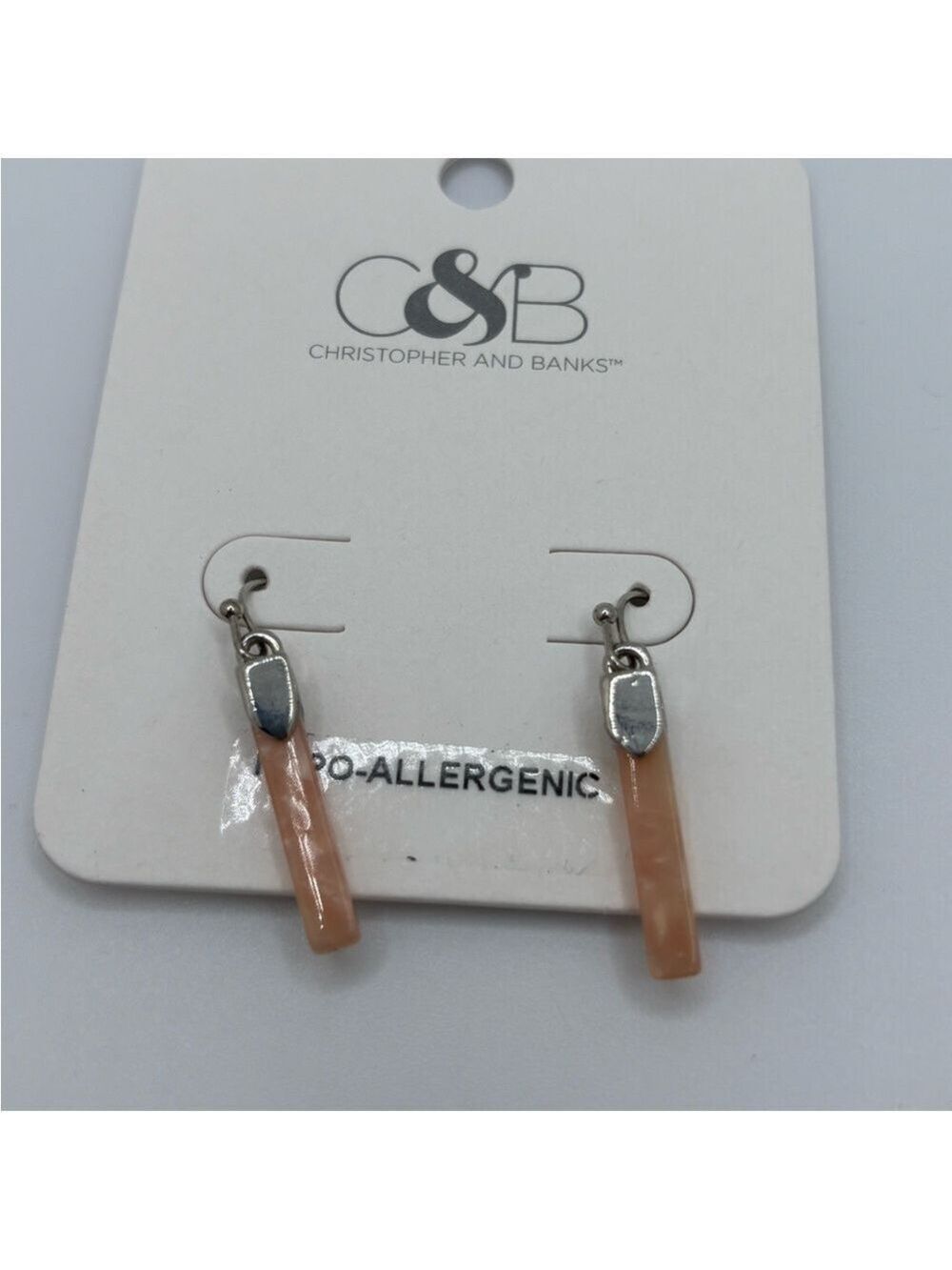 Christopher & Banks Pink Hypo-Allergenic Earrings